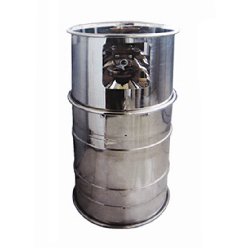 Cylindrical enclosure for lithium salt barrels